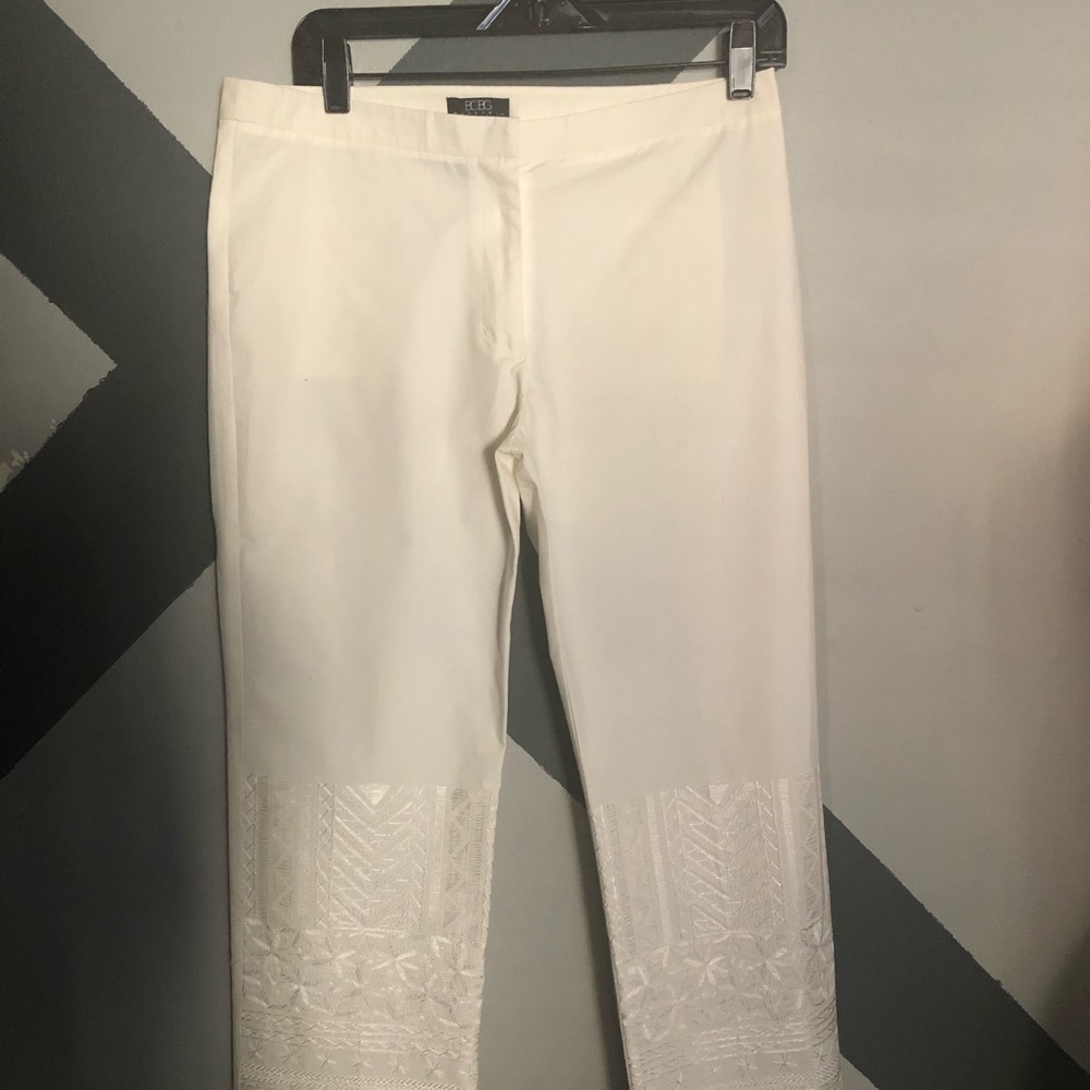 Cotton embroidered trouser